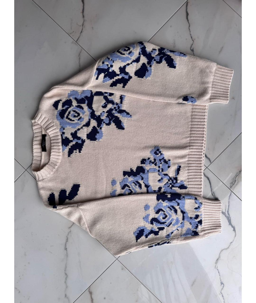 WEEKEND MAX MARA Бежевый хлопковый джемпер / свитер, фото 9