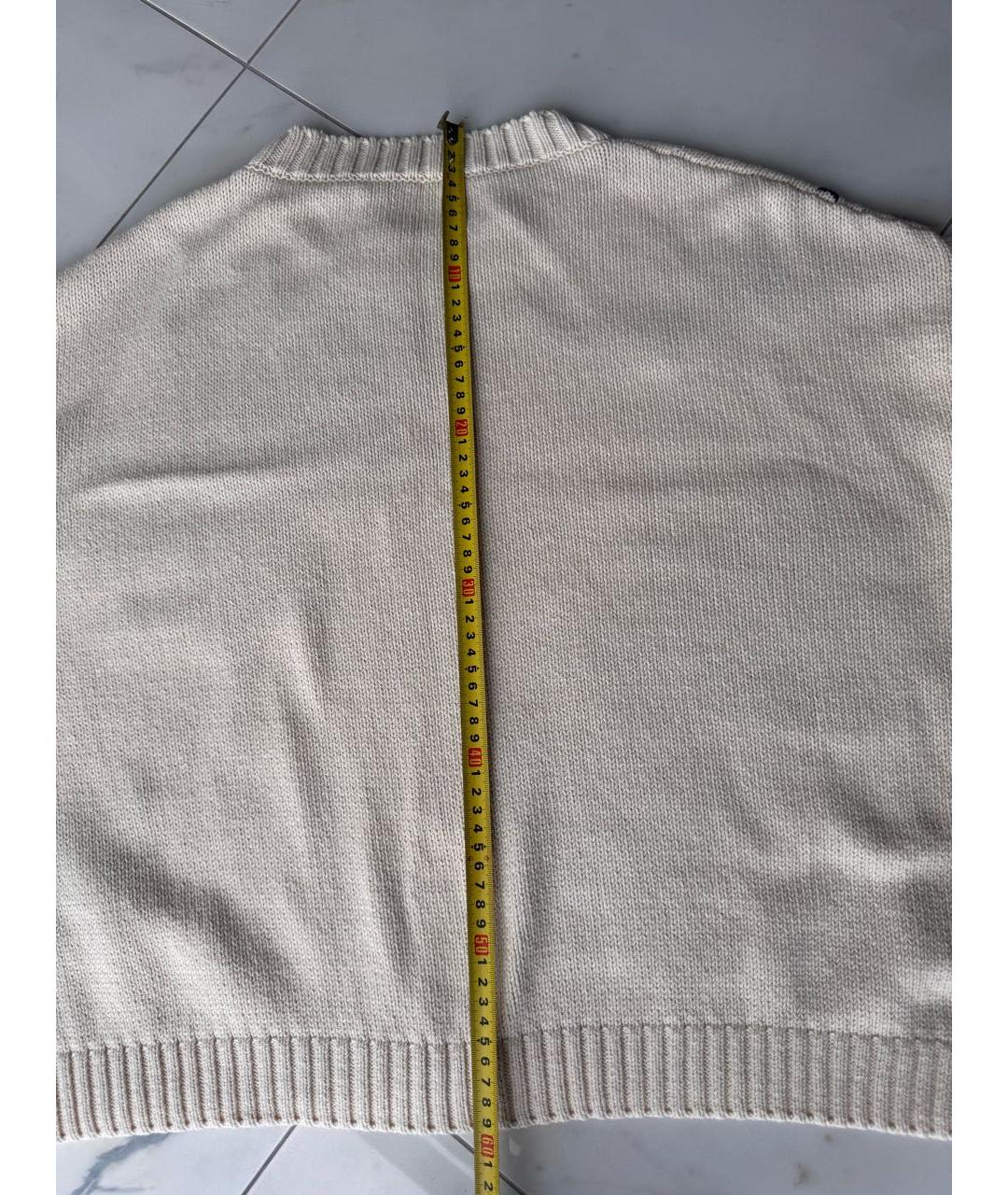 WEEKEND MAX MARA Бежевый хлопковый джемпер / свитер, фото 5