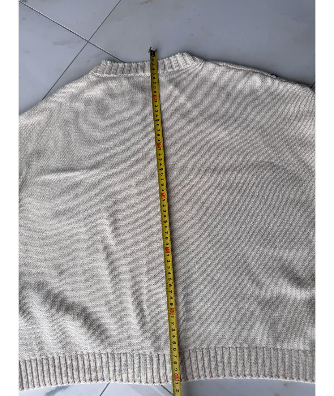 WEEKEND MAX MARA Бежевый хлопковый джемпер / свитер, фото 4