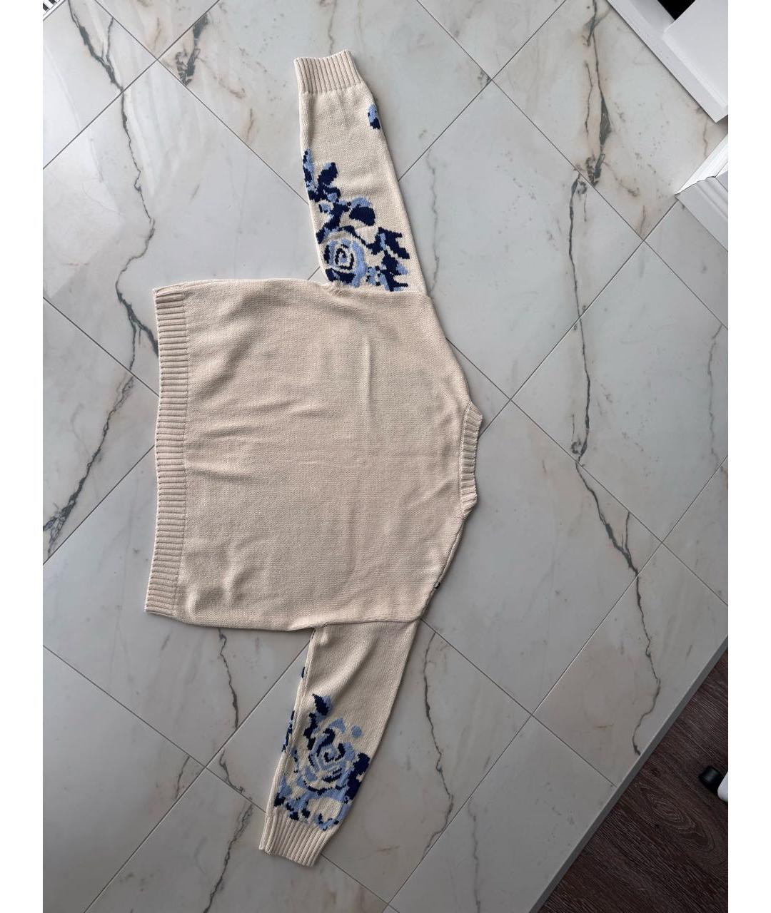 WEEKEND MAX MARA Бежевый хлопковый джемпер / свитер, фото 3