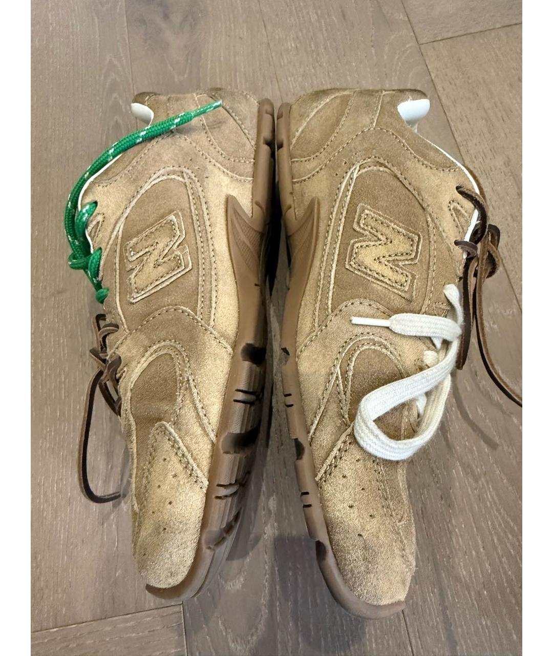 MIU MIU Коричневые замшевые кроссовки, фото 6