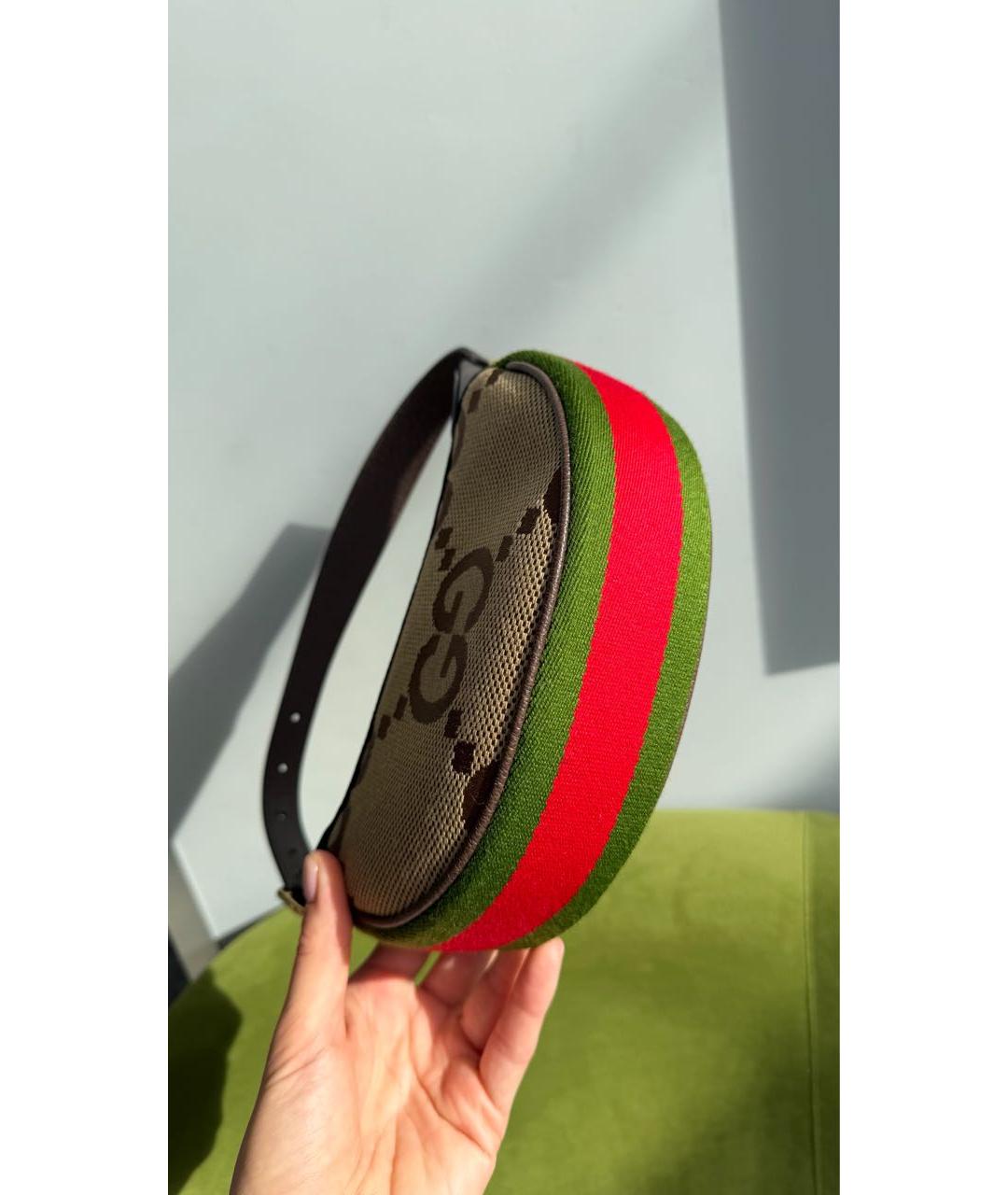 GUCCI Коричневая кожаная сумка с короткими ручками, фото 6