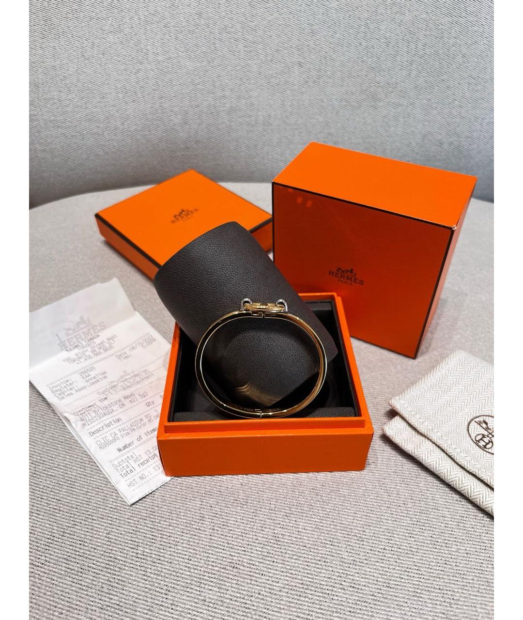 HERMES Золотой браслет, фото 4