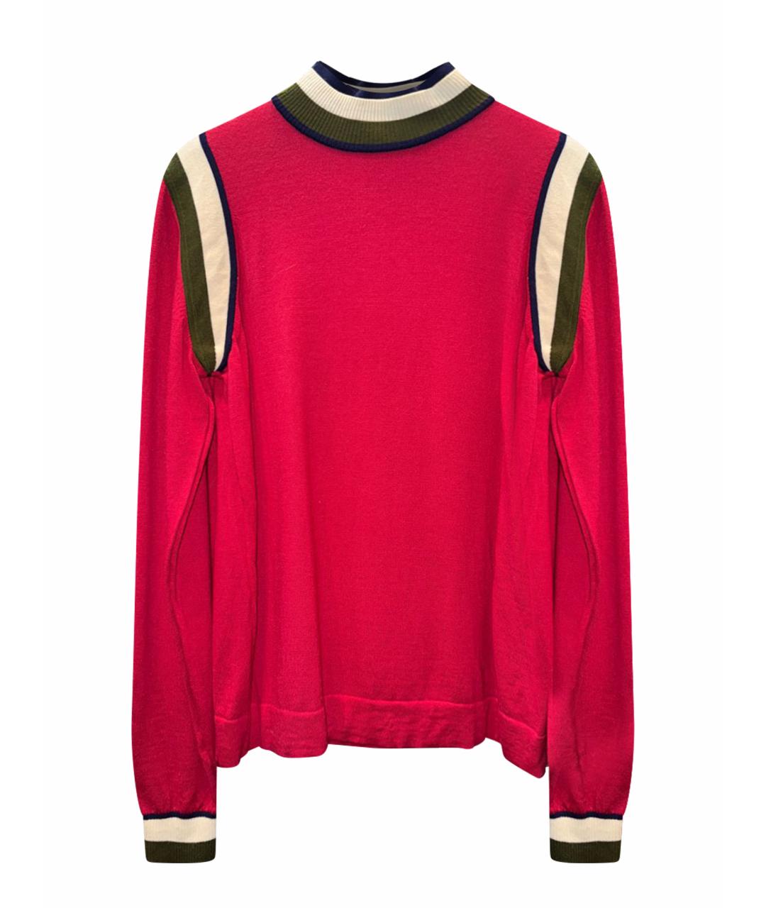 PS BY PAUL SMITH Красный шерстяной джемпер / свитер, фото 1