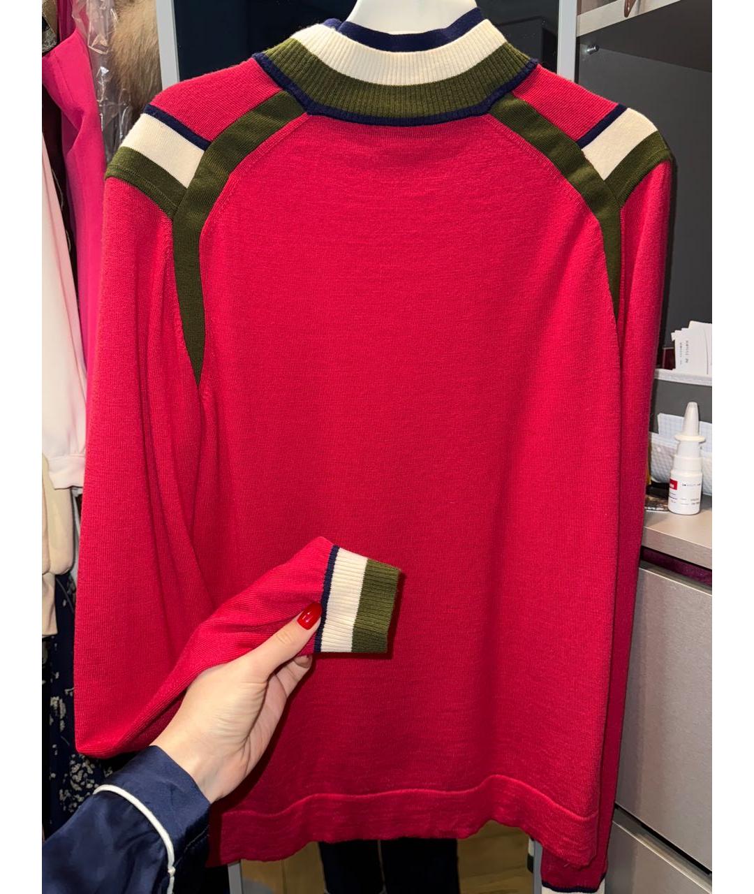 PS BY PAUL SMITH Красный шерстяной джемпер / свитер, фото 2