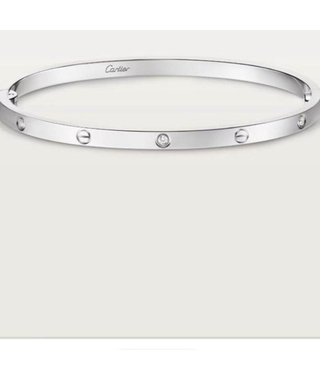 CARTIER Белый браслет из белого золота, фото 8