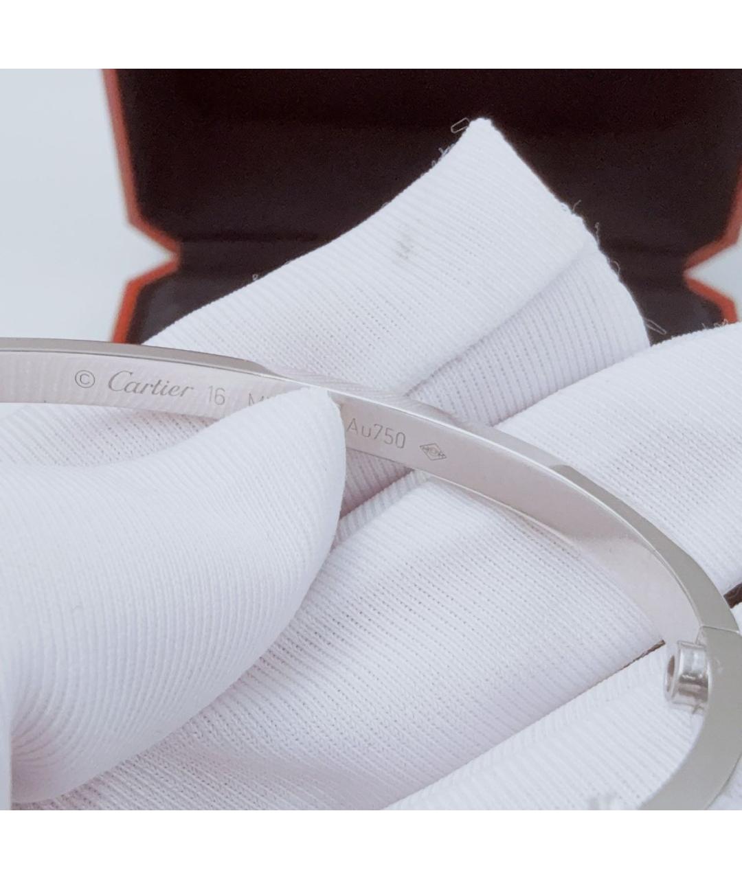 CARTIER Белый браслет из белого золота, фото 7