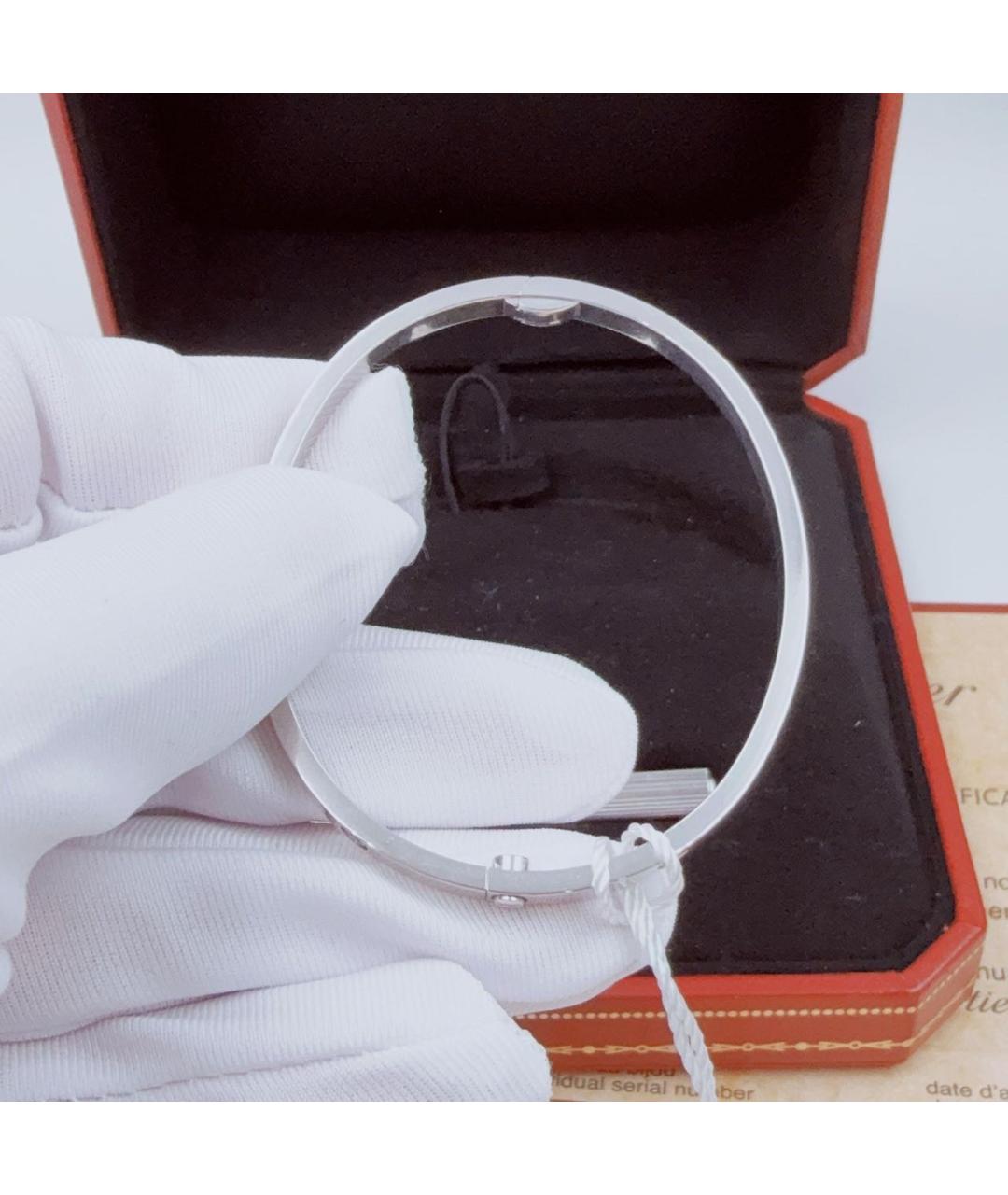 CARTIER Белый браслет из белого золота, фото 6