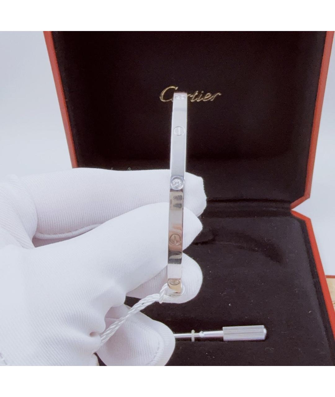 CARTIER Белый браслет из белого золота, фото 3