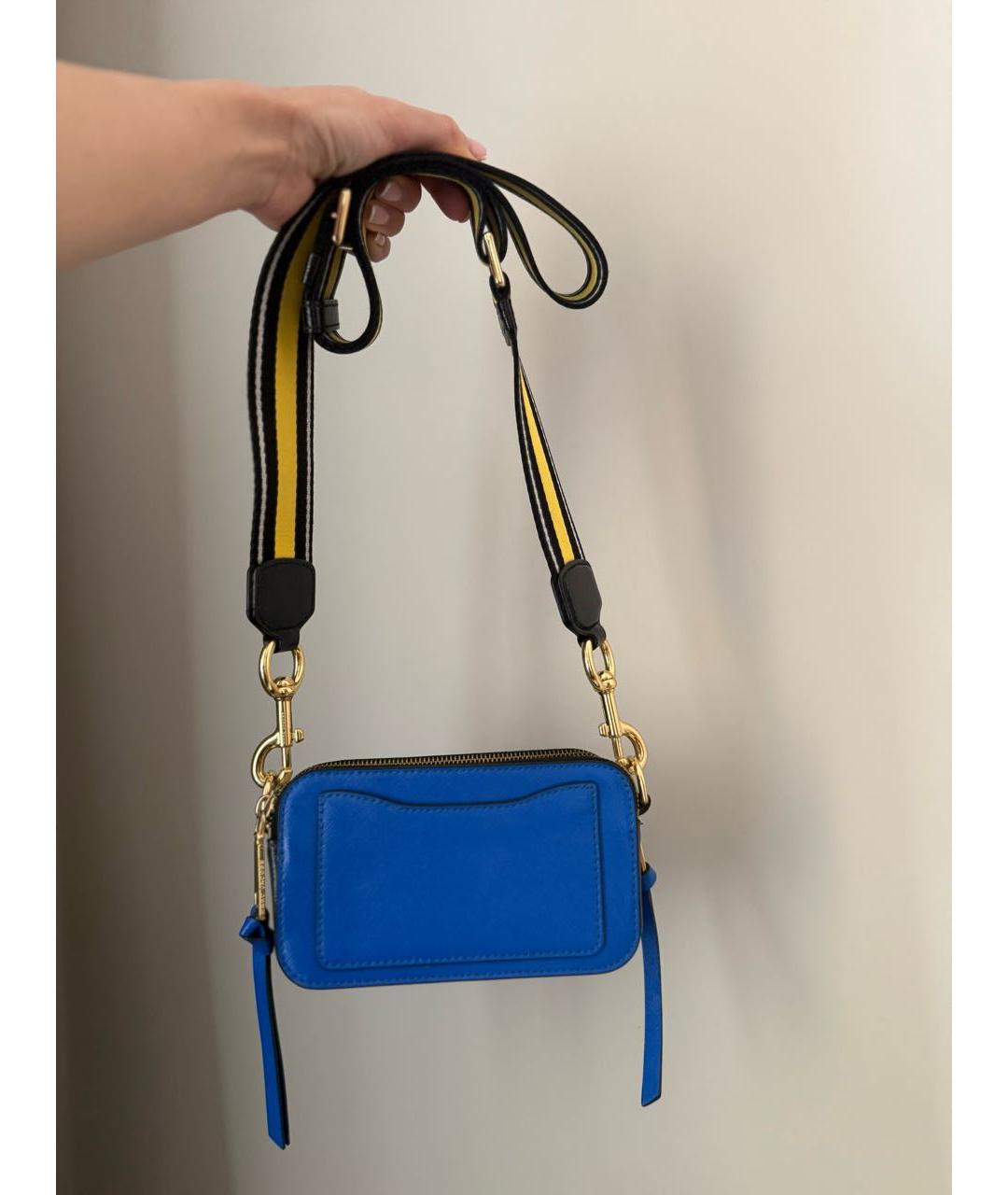 MARC JACOBS Синяя кожаная сумка через плечо, фото 2