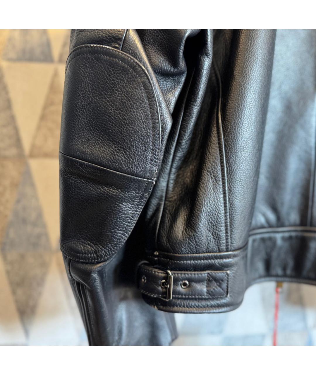 DIESEL Черная кожаная куртка, фото 4