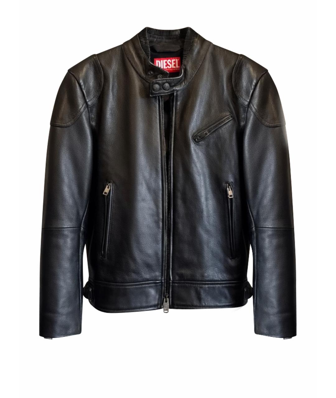 DIESEL Черная кожаная куртка, фото 1