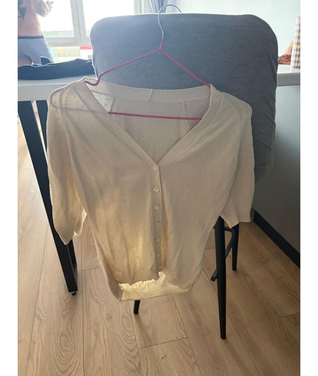 DOLCE&GABBANA Бежевый шелковый кардиган, фото 2
