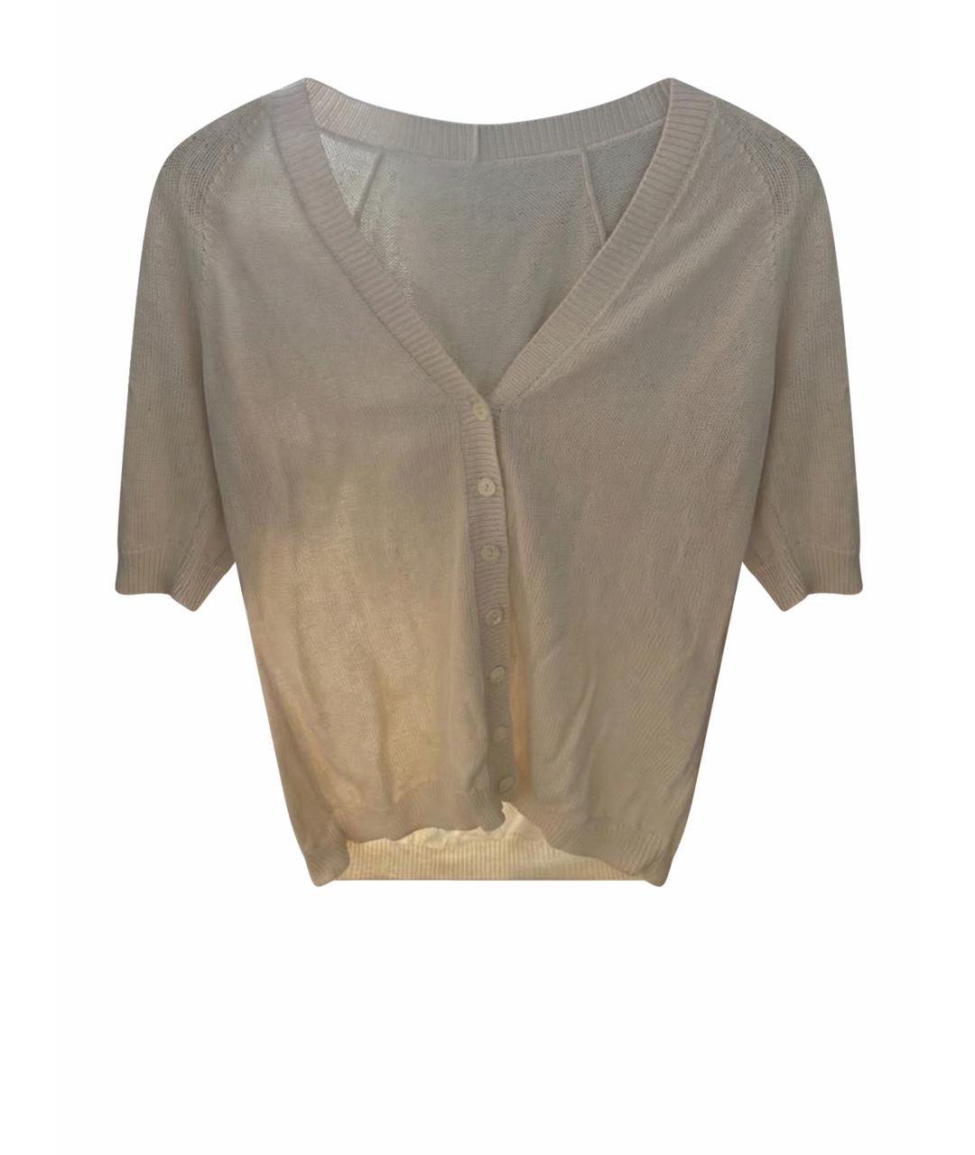 DOLCE&GABBANA Бежевый шелковый кардиган, фото 1