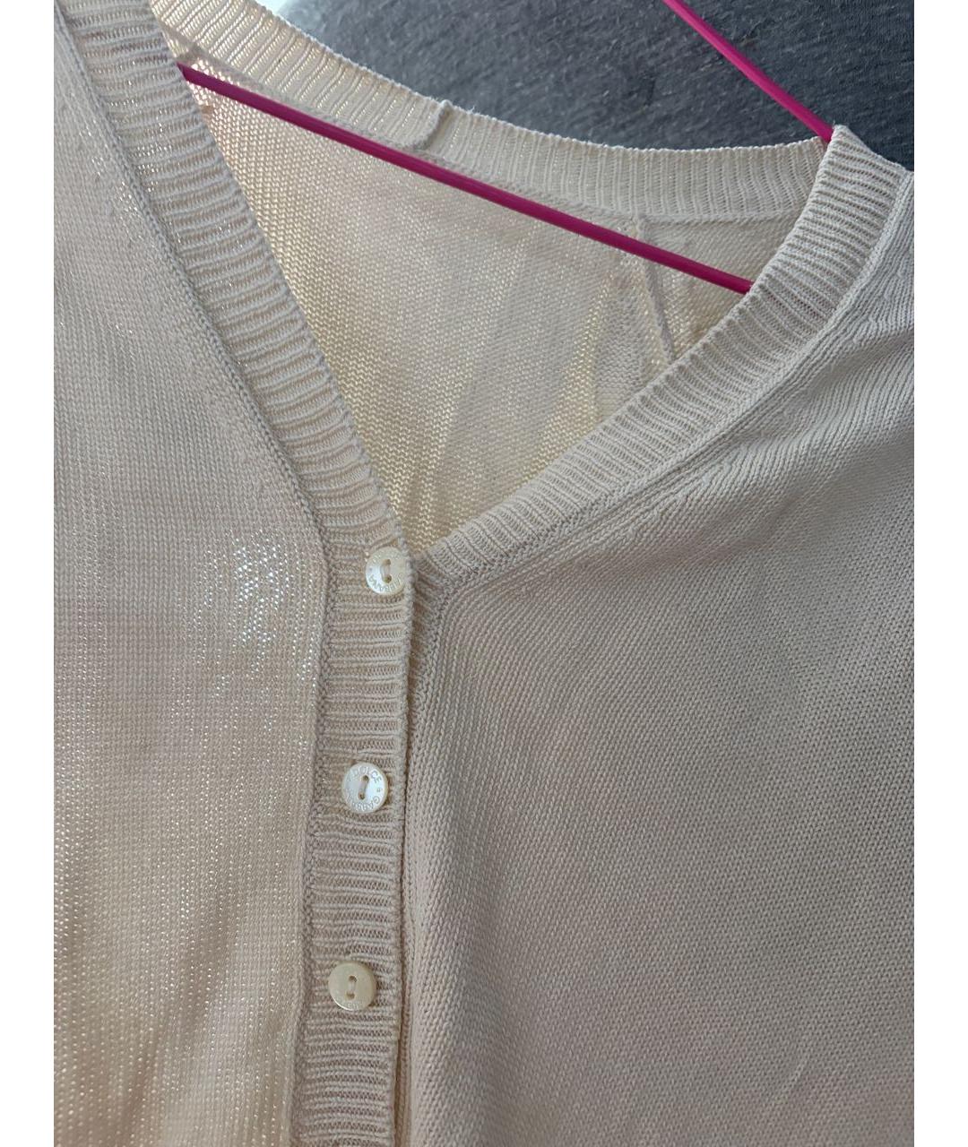 DOLCE&GABBANA Бежевый шелковый кардиган, фото 4