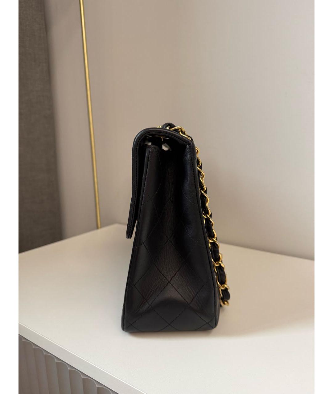 CHANEL Черная кожаная сумка через плечо, фото 7