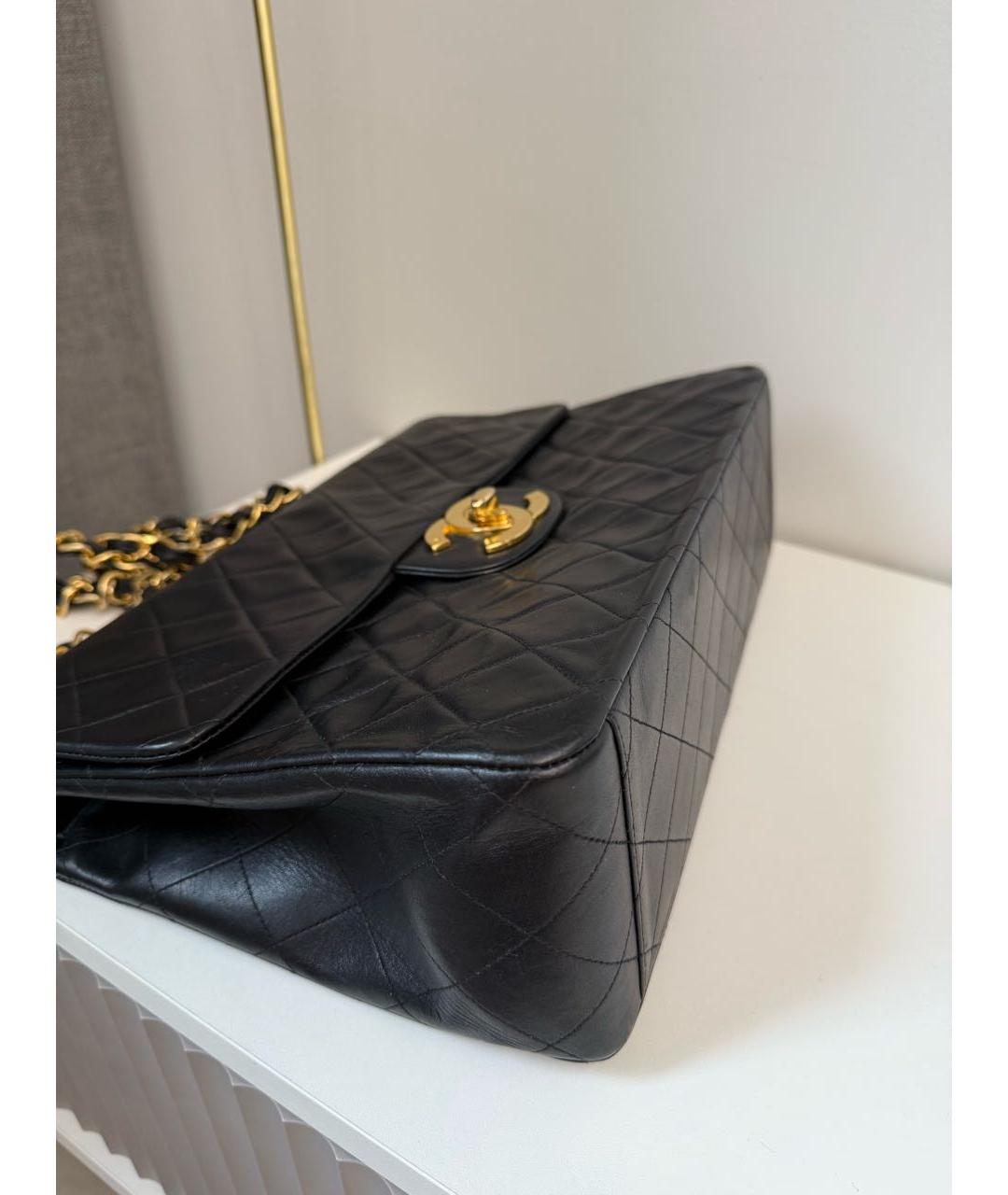 CHANEL Черная кожаная сумка через плечо, фото 4