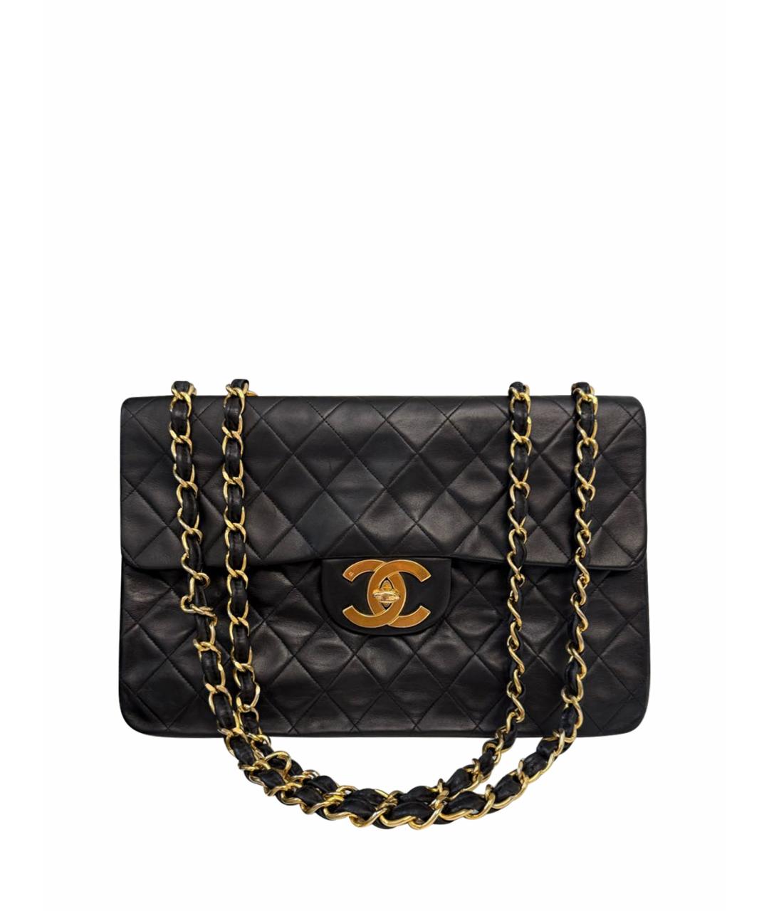 CHANEL Черная кожаная сумка через плечо, фото 1