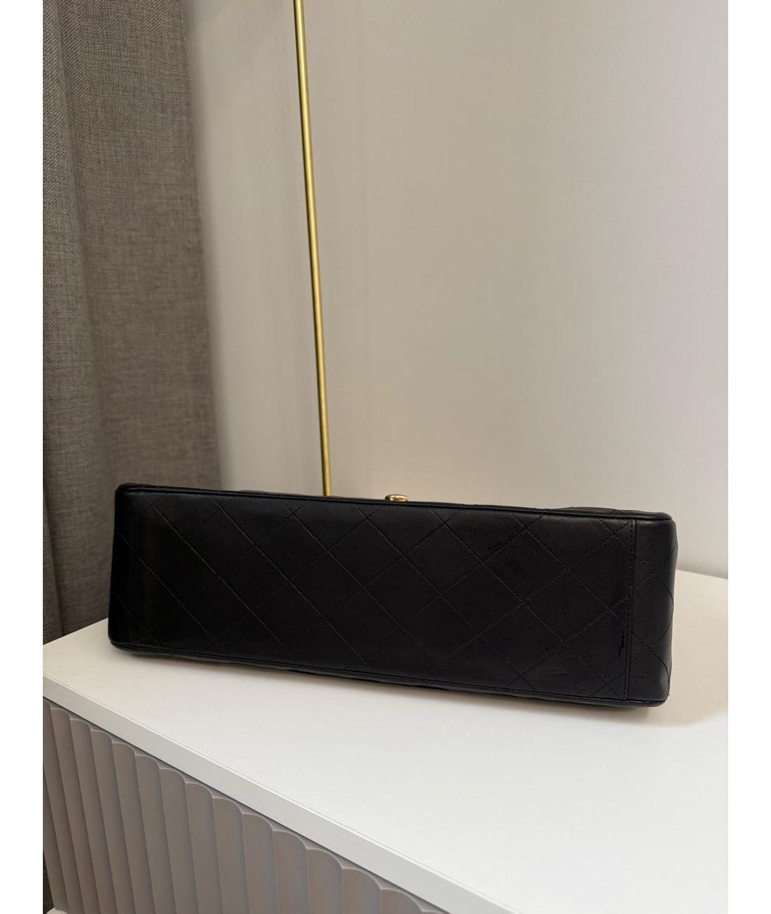 CHANEL Черная кожаная сумка через плечо, фото 5