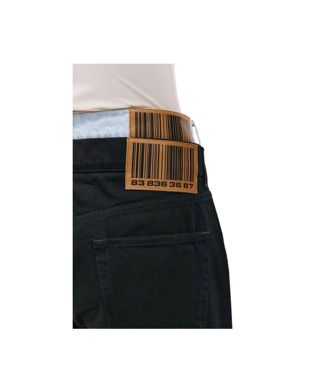 VTMNTS Черные хлопковые прямые джинсы, фото 2