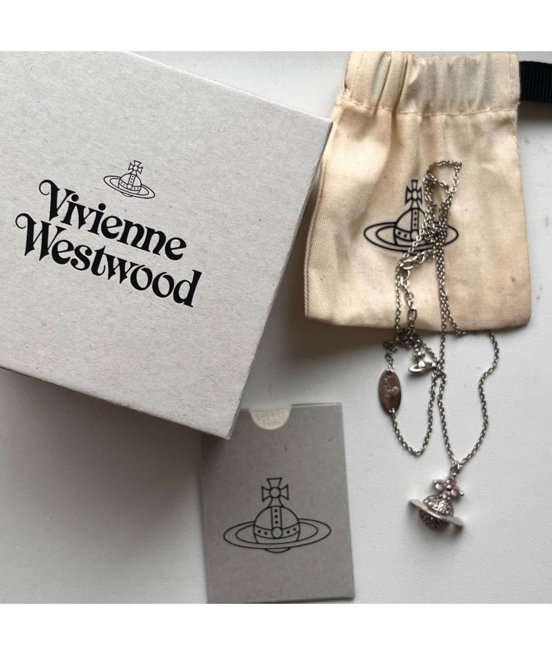 VIVIENNE WESTWOOD Серебряная металлическая подвеска, фото 3