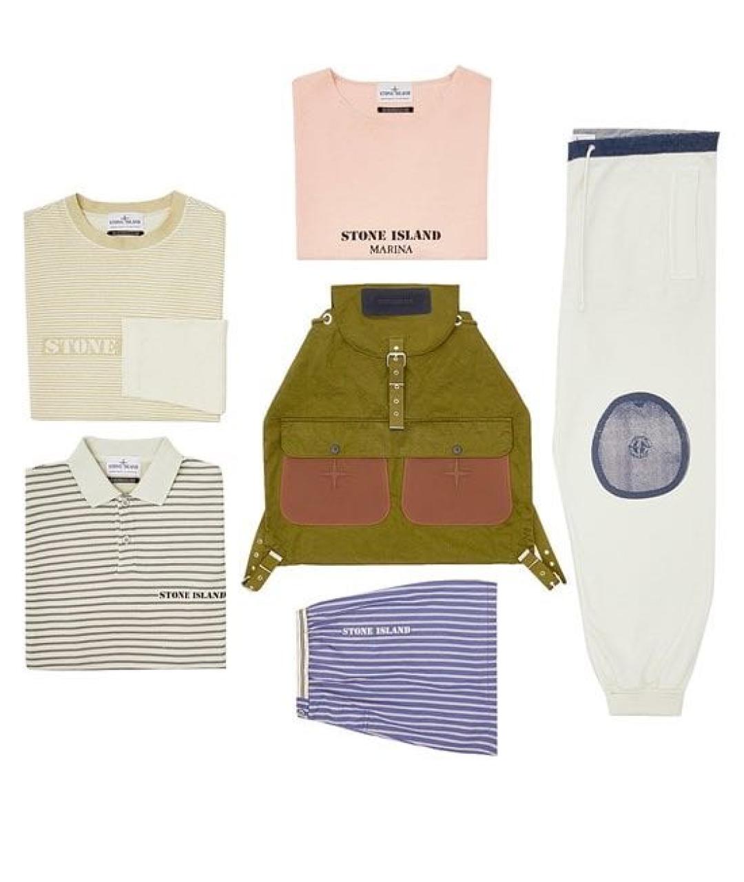 STONE ISLAND Мульти хлопковая футболка, фото 8