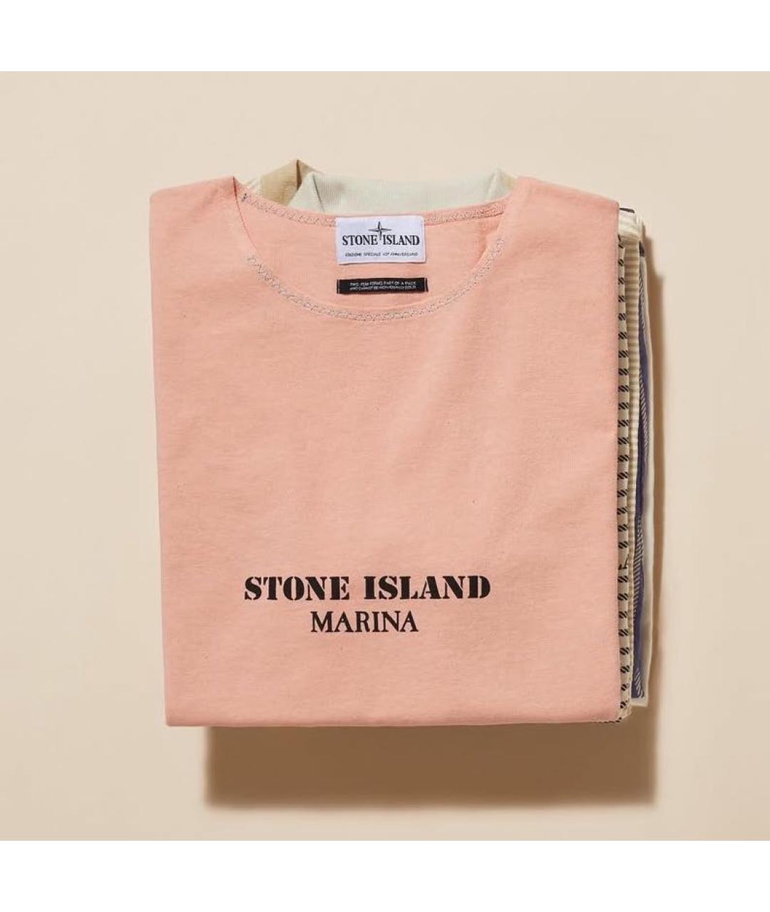 STONE ISLAND Мульти хлопковая футболка, фото 5