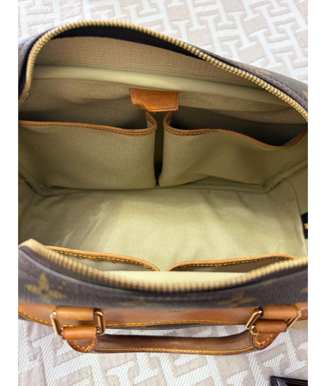 LOUIS VUITTON Коричневая сумка с короткими ручками, фото 4