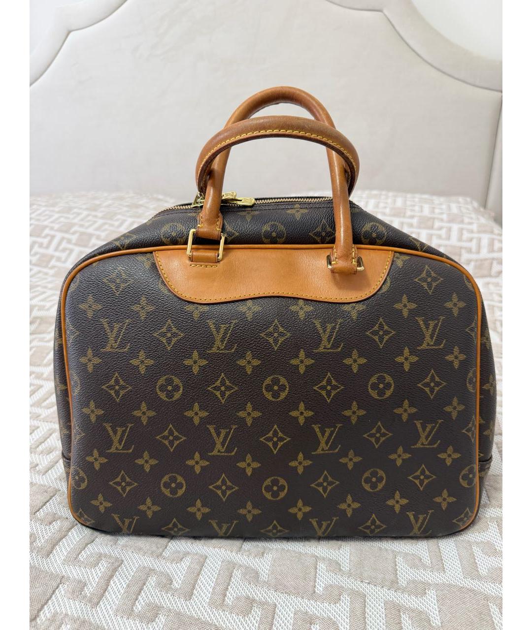 LOUIS VUITTON Коричневая сумка с короткими ручками, фото 2