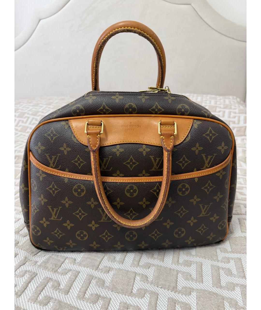 LOUIS VUITTON Коричневая сумка с короткими ручками, фото 5