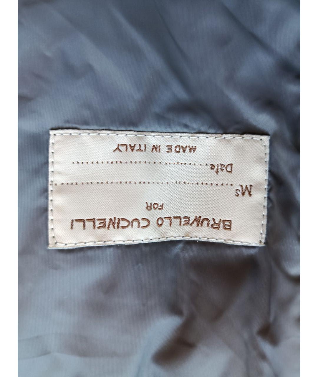 BRUNELLO CUCINELLI Коричневый полиамидовый пуховик, фото 6