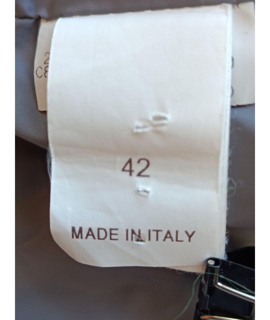 BRUNELLO CUCINELLI Коричневый полиамидовый пуховик, фото 7