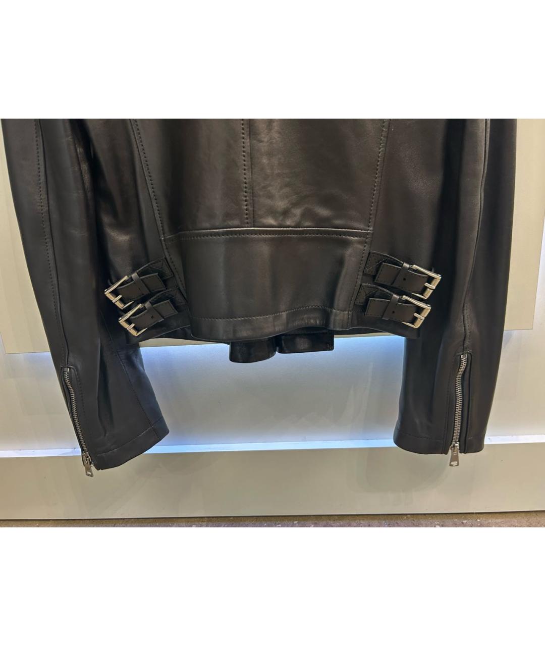GUCCI Черная кожаная куртка, фото 4