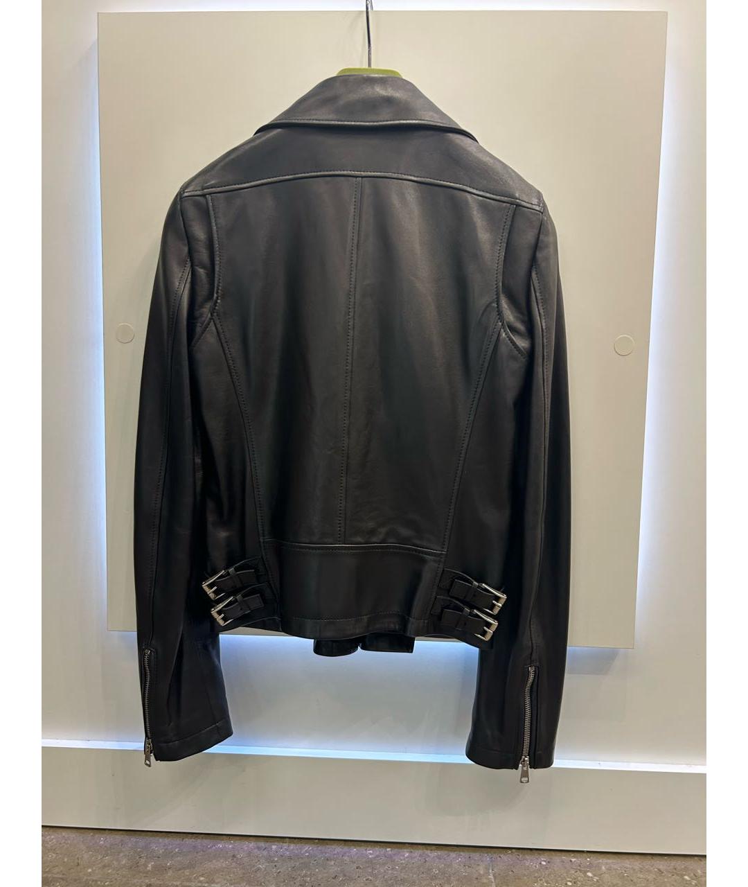 GUCCI Черная кожаная куртка, фото 2