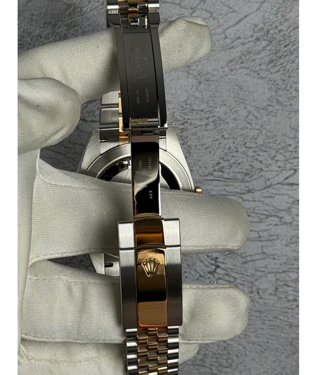 ROLEX Серые часы из желтого золота, фото 7