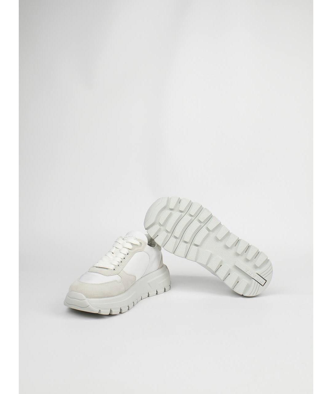 PRADA Белые кожаные кроссовки, фото 3