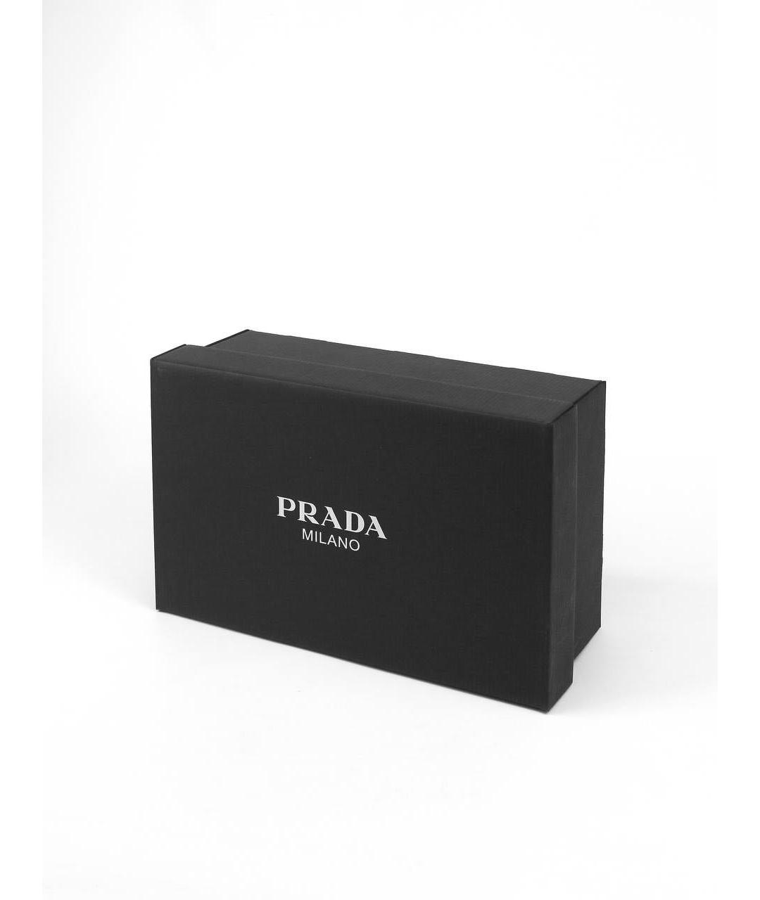 PRADA Белые кожаные кроссовки, фото 8