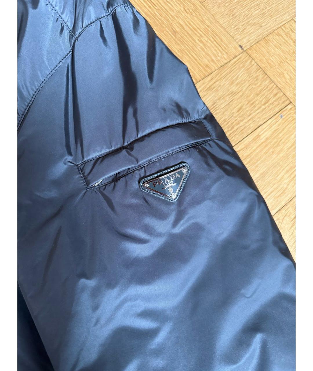 PRADA Серая полиамидовая куртка, фото 3
