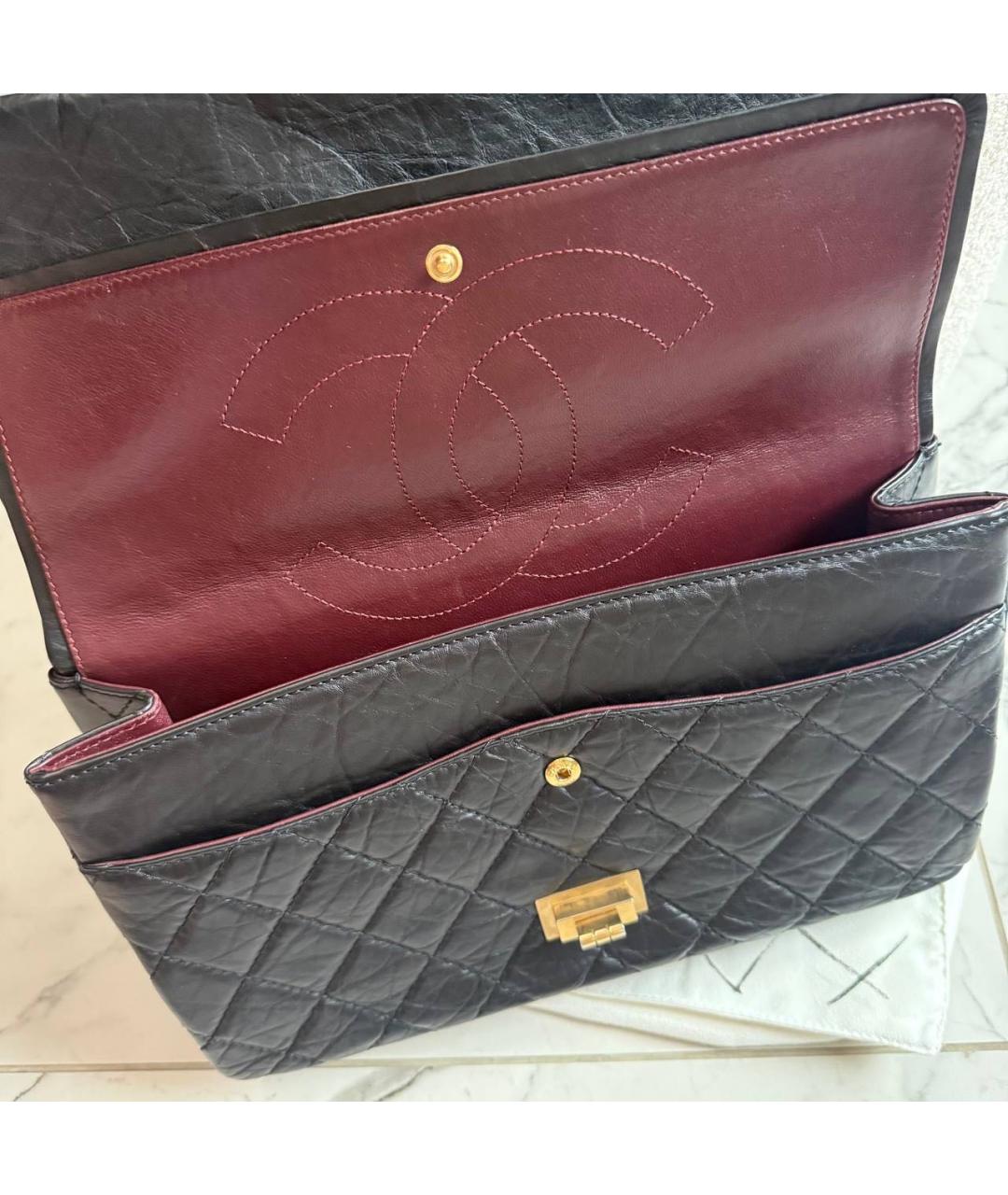 CHANEL Черная кожаная сумка тоут, фото 6
