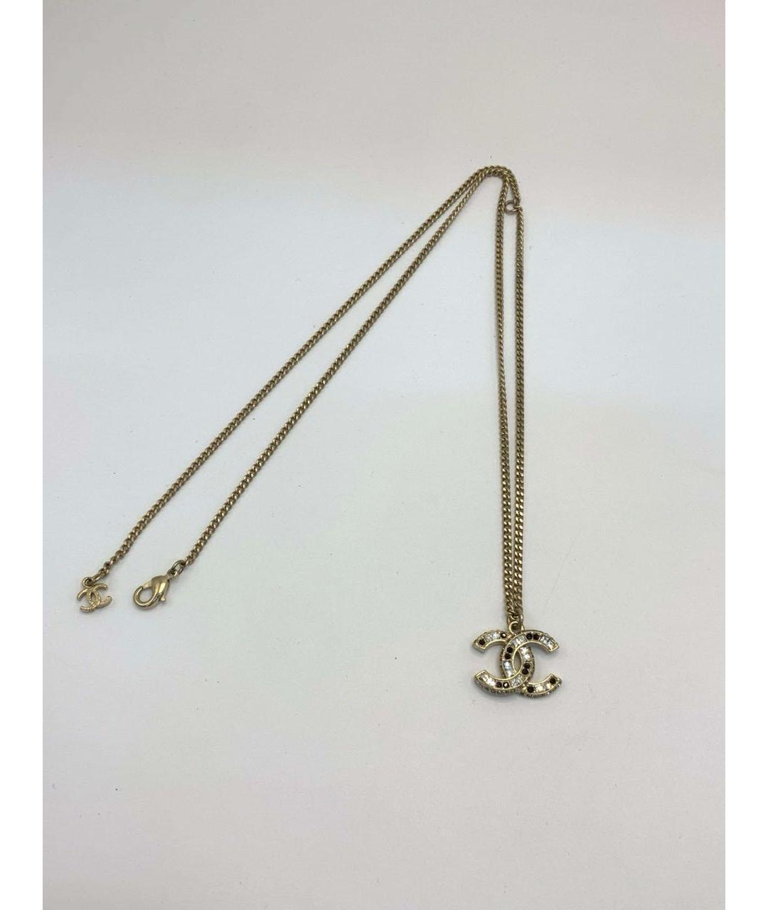 CHANEL Золотая металлическая подвеска, фото 9
