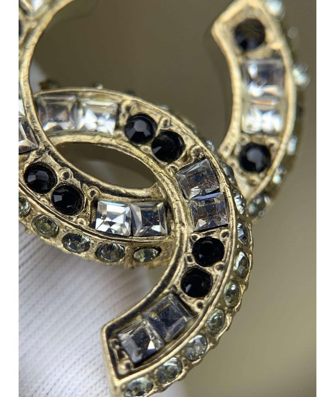 CHANEL Золотая металлическая подвеска, фото 8