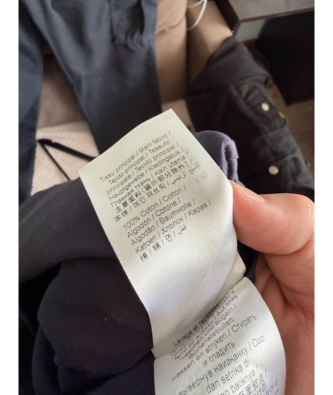 KENZO Темно-синяя хлопковая кэжуал рубашка, фото 6