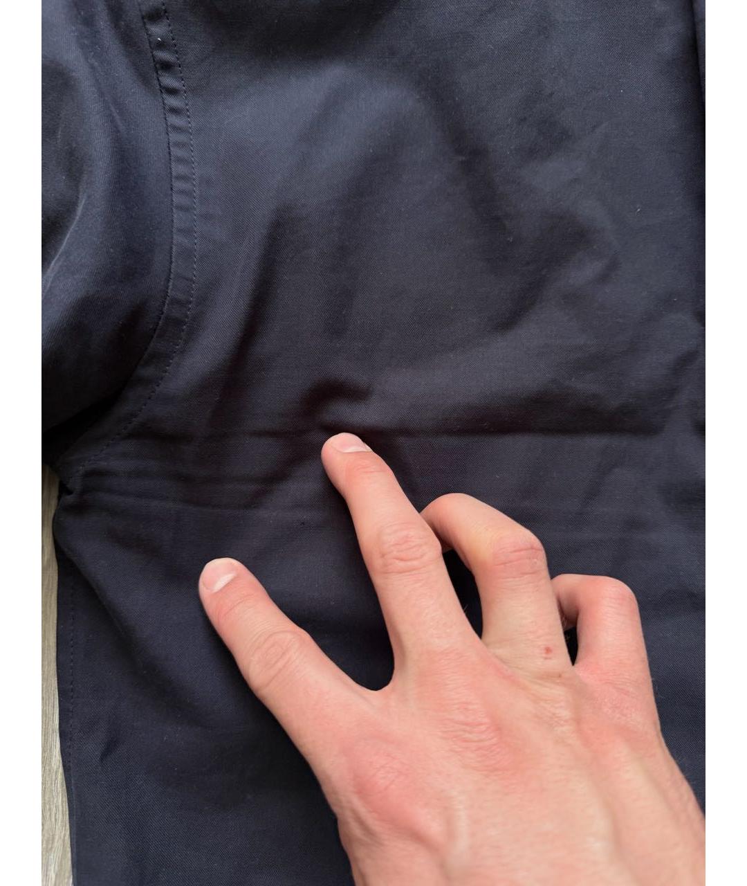 KENZO Темно-синяя хлопковая кэжуал рубашка, фото 4