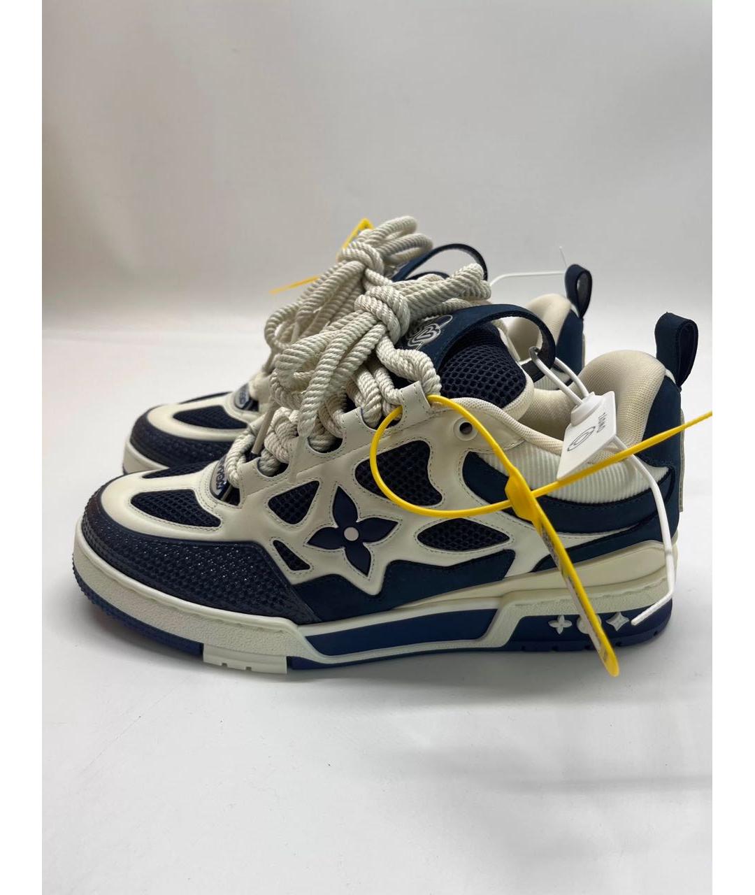 LOUIS VUITTON Синие низкие кроссовки / кеды, фото 3