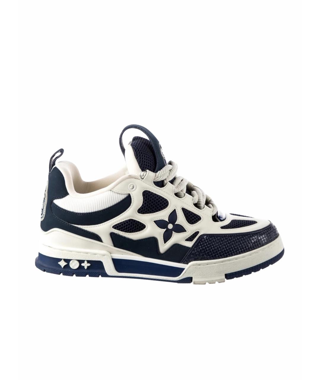 LOUIS VUITTON Синие низкие кроссовки / кеды, фото 1