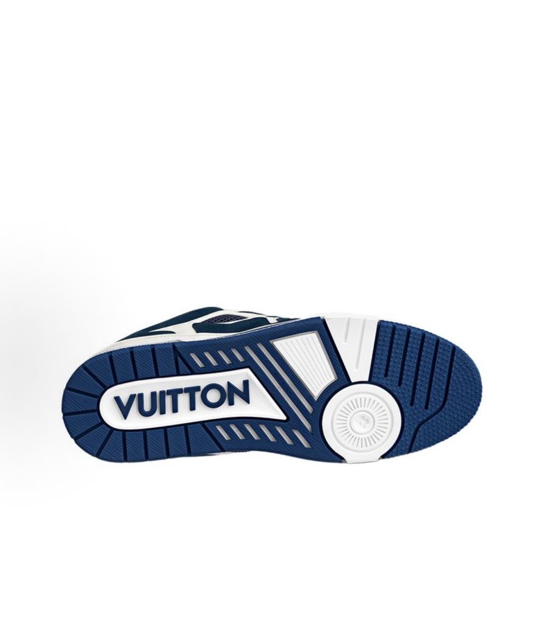 LOUIS VUITTON Синие низкие кроссовки / кеды, фото 5