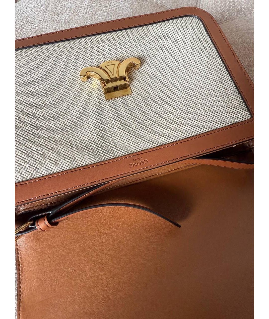 CELINE Коричневая сумка через плечо, фото 3