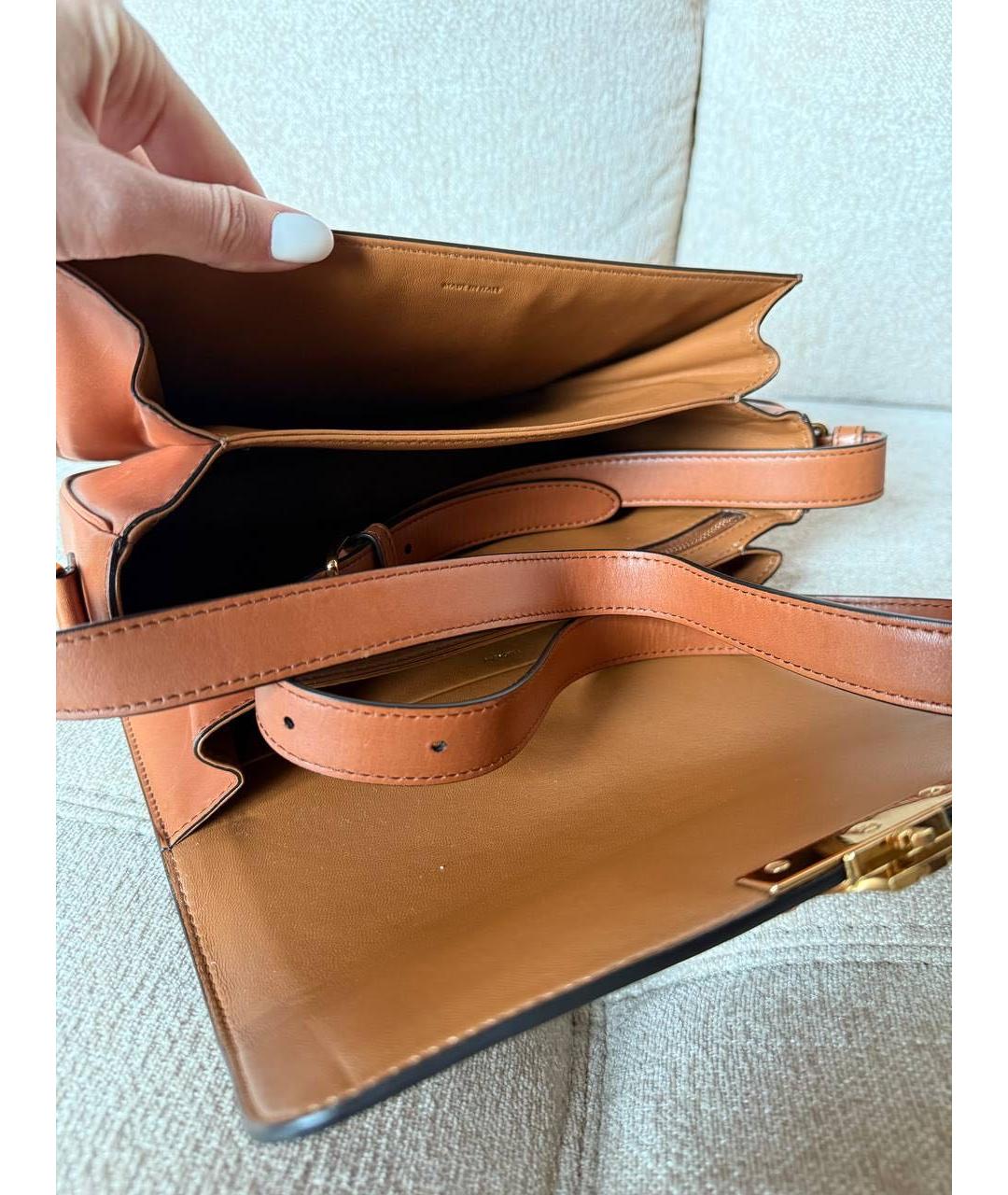 CELINE Коричневая сумка через плечо, фото 4
