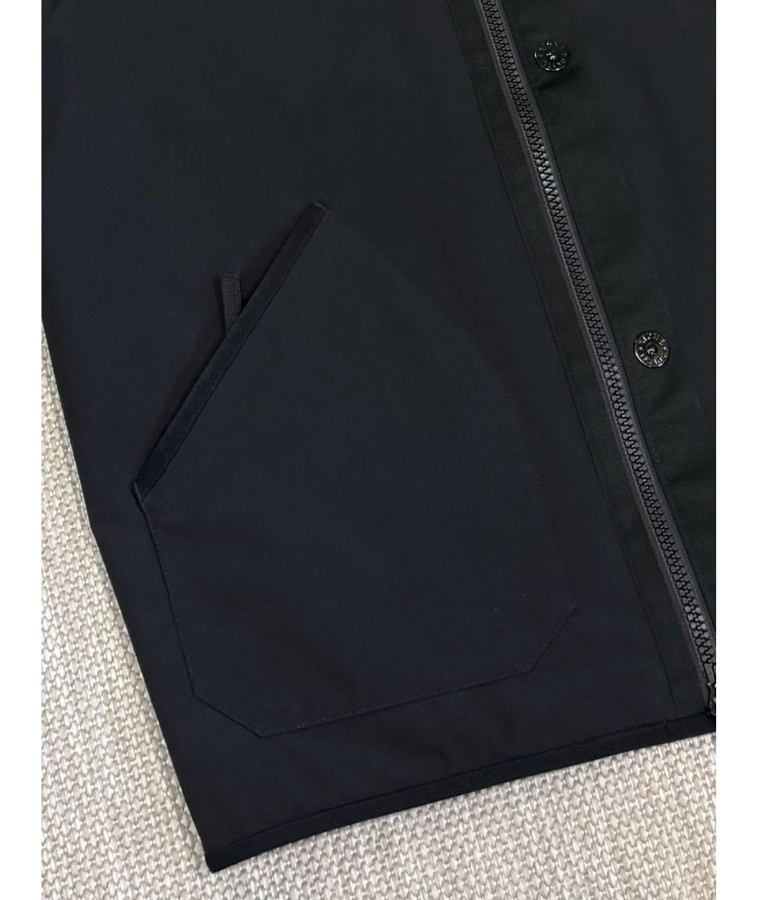 STONE ISLAND Черная полиэстеровая куртка, фото 4