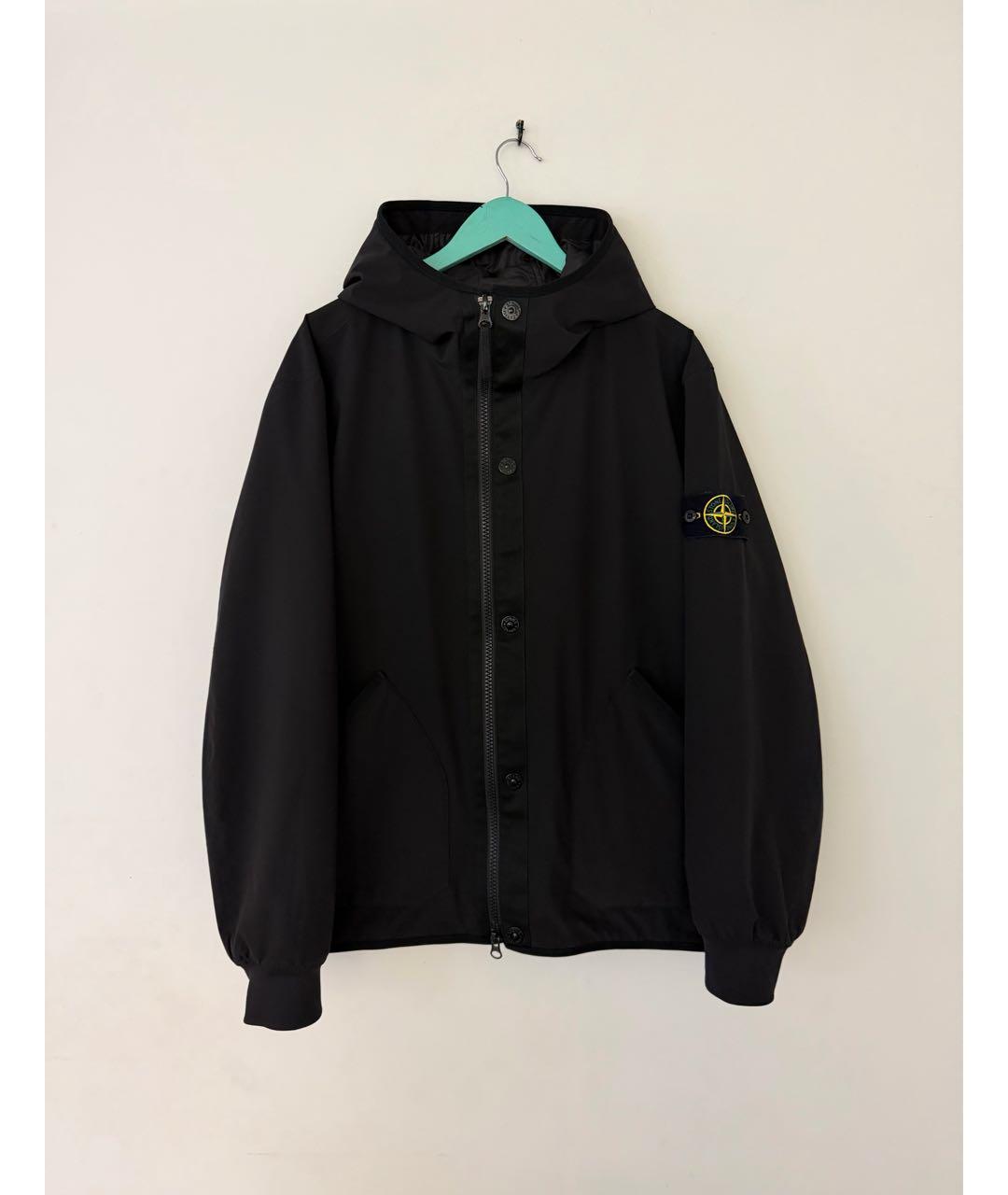 STONE ISLAND Черная полиэстеровая куртка, фото 6